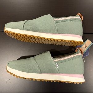 Toms Alpargata Resident 2.0 Frosty Sage Green Felt Women's 12 NIB